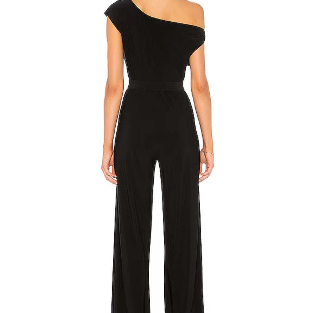 Norma Kamali Elegant Black One-Shoulder Jumpsuit New with tags size S